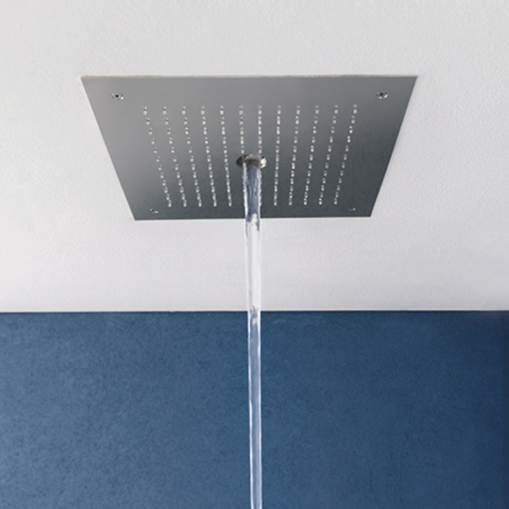 Product Lifestyle image of the Crosswater MPRO Stream Polished Stainless Steel Shower Head